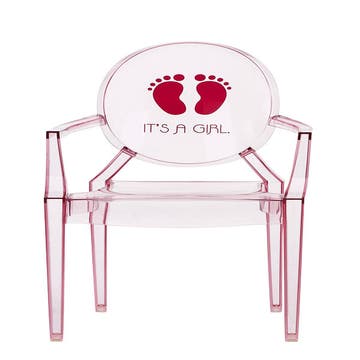 Fauteuil LOU LOU de Kartell, Rose Girl