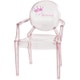 Fauteuil LOU LOU, rose-princesse