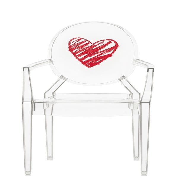 Fauteuil LOU LOU de Kartell, transparent-coeur