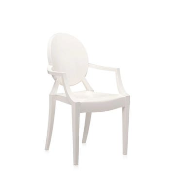 Fauteuil LOUIS GHOST de Kartell, Blanc brillant
