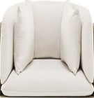 Coussin d'assise pour fauteuil lounge dossier bas ESEDRA de Ethimo, Blanc naturel