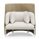 Fauteuil lounge dossier haut ESEDRA de Ethimo, Tressage serré