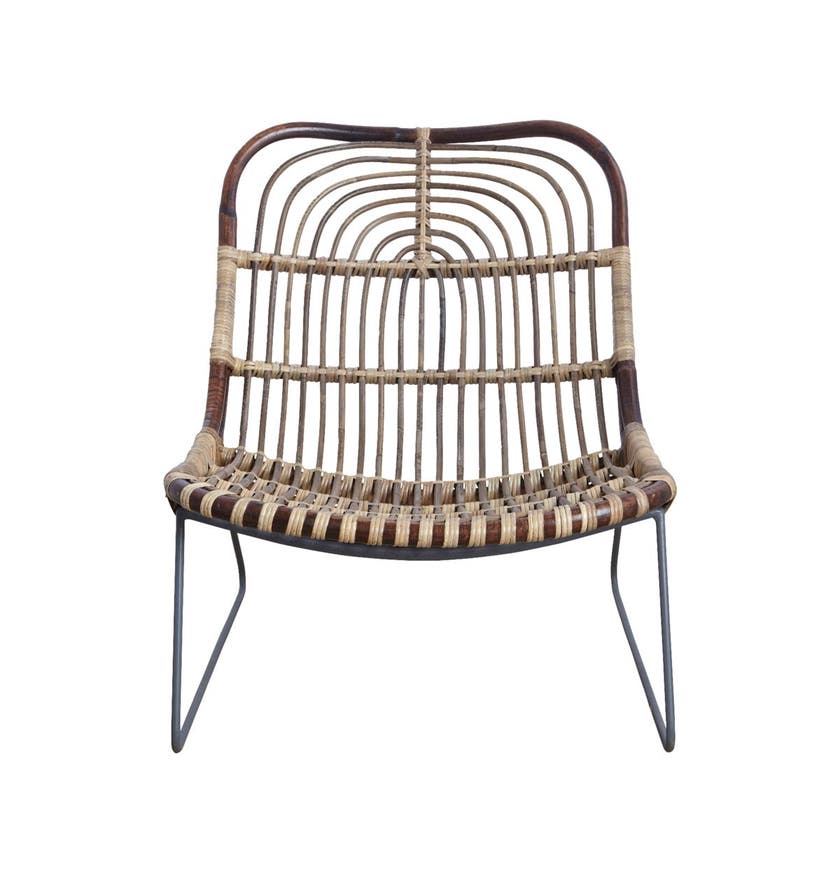 Fauteuil lounge en rotin KAWA de House Doctor