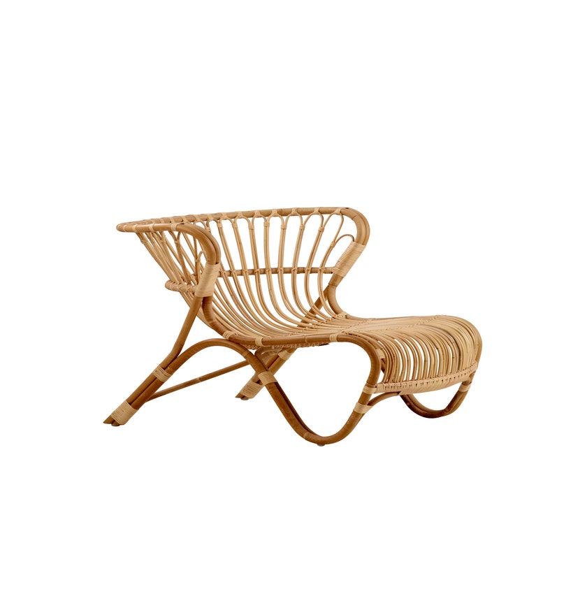 Fauteuil lounge FOX de Sika Design, Naturel