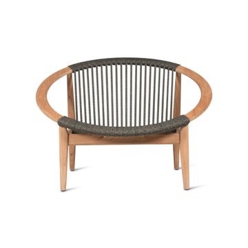 Fauteuil lounge FRIDA de Vincent Sheppard, Teck Anthracite