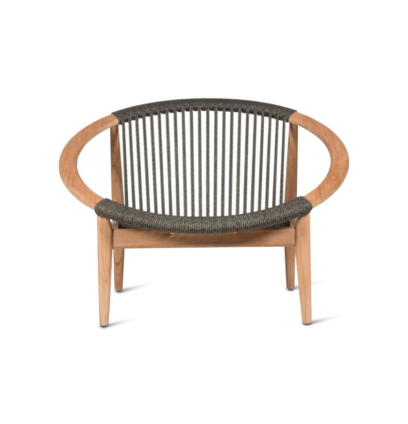 Fauteuil lounge FRIDA de Vincent Sheppard, Teck Anthracite