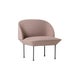 Fauteuil lounge OSLO de Muuto, Fiord 551 Gris rosé