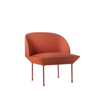 Fauteuil lounge OSLO de Muuto, Steelcut 550 Mandarine