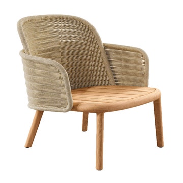 Fauteuil lounge SURO Base Clay + dossier couleur linen 10 copie