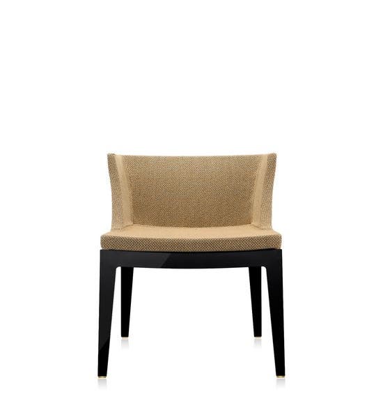 Fauteuil MADEMOISELLE KRAVITZ de Kartell, structure noire, Raphia Noir