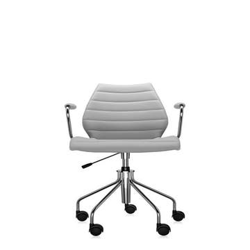 Fauteuil MAUI SOFT avec roulettes de Kartell, Beige