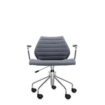 Fauteuil MAUI SOFT avec roulettes de Kartell, Gris