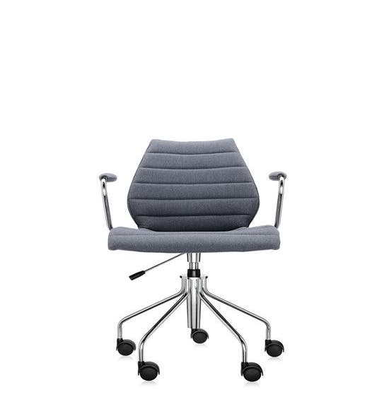 Fauteuil MAUI SOFT avec roulettes de Kartell, Gris