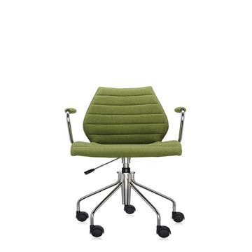 Fauteuil MAUI SOFT avec roulettes de Kartell, Vert