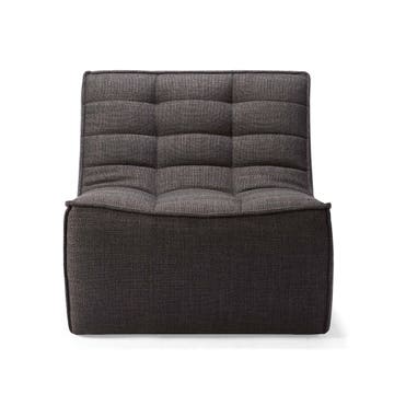 Fauteuil N701 d'Ethnicraft, Gris foncé