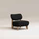 Fauteuil Nicolo - Chêne clair - Bouclette Black