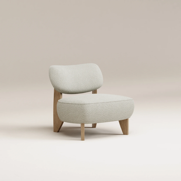 Fauteuil Nicolo - Chêne clair - Bouclette Nata