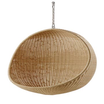 Fauteuil oeuf Nanna & Jorgen Ditzel de Sika Design, Sans coussin et sans chaine, Naturel