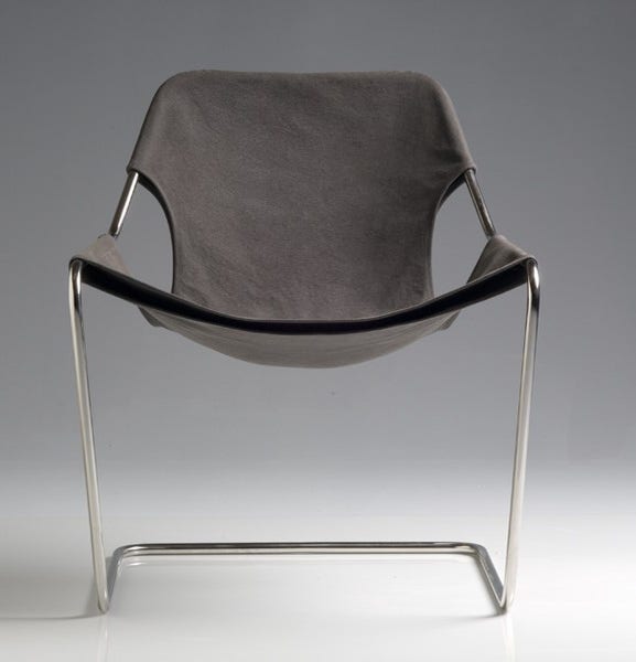 Fauteuil PAULISTANO de Objekto, Gris-Taupe 