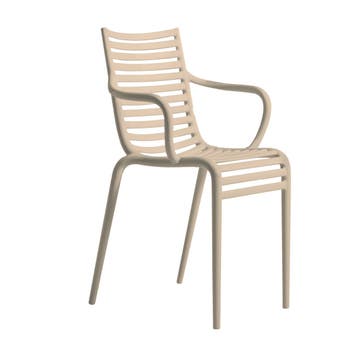 Fauteuil PIP-E de Driade, Beige poudré
