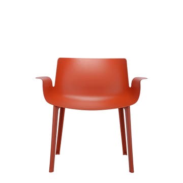 Fauteuil PIUMA de Kartell, Orange rouille