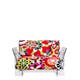 Fauteuil POP MISSONI de Kartell, Vevey Tons Rouges, Structure transparente 