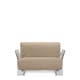 Fauteuil POP OUTDOOR, Tissu Ikon Gris Tourterelle, Structure transparente 