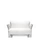 Fauteuil POP OUTDOOR,  Sunbrella Blanc, Structure transparente 