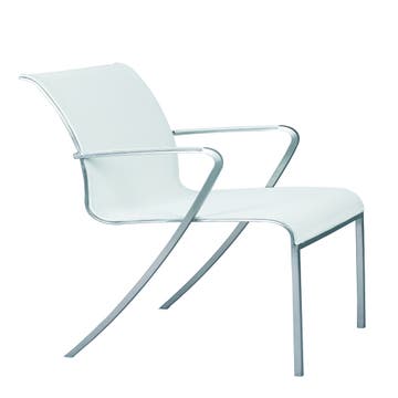 Fauteuil QT de Royal Botania, Blanc électropoli