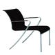 Fauteuil QT, Noir électropoli