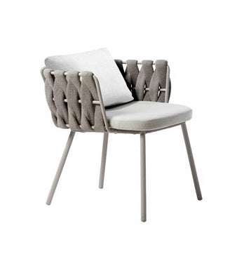 Fauteuil repas TOSCA de Tribù, Lin