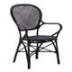 Fauteuil de table ROSSINI, Noir mat
