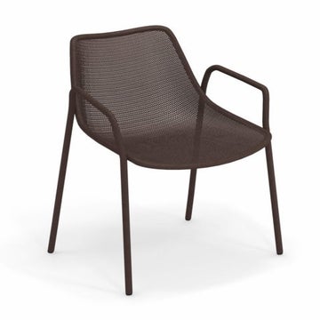 Fauteuil ROUND de Emu, Marron D'Inde