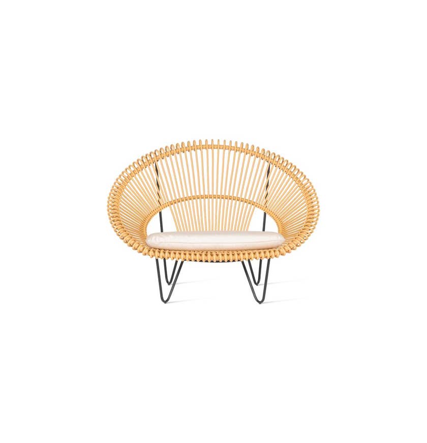 Fauteuil ROY COCOON de Vincent Sheppard, Sans coussin, Camel
