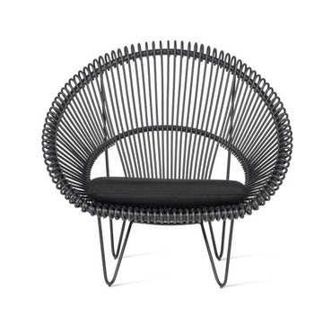 Fauteuil ROY COCOON de Vincent Sheppard, Sans coussin, Noir