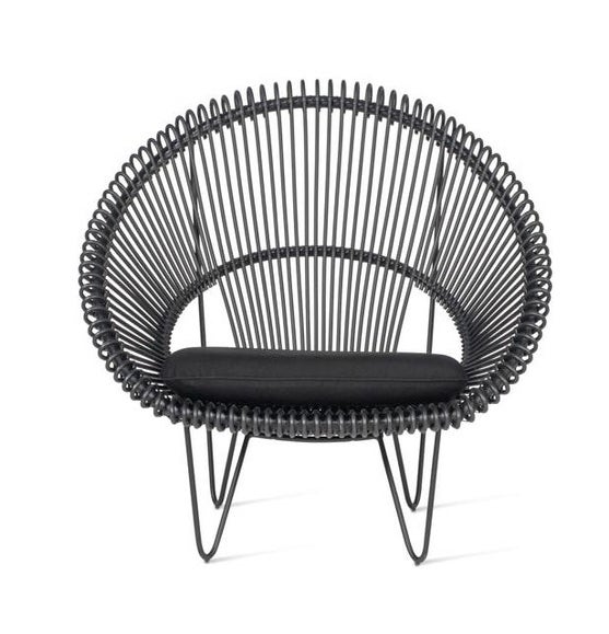 Fauteuil ROY COCOON de Vincent Sheppard, Sans coussin, Noir
