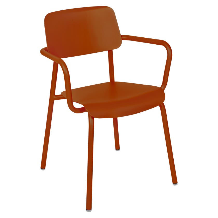 Fauteuil STUDIE de Fermob, Orange confite Fauteuil STUDIE de Fermob, Orange confite