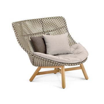 Fauteuils extérieur MBRACE sans coussin de Dedon, Pepper