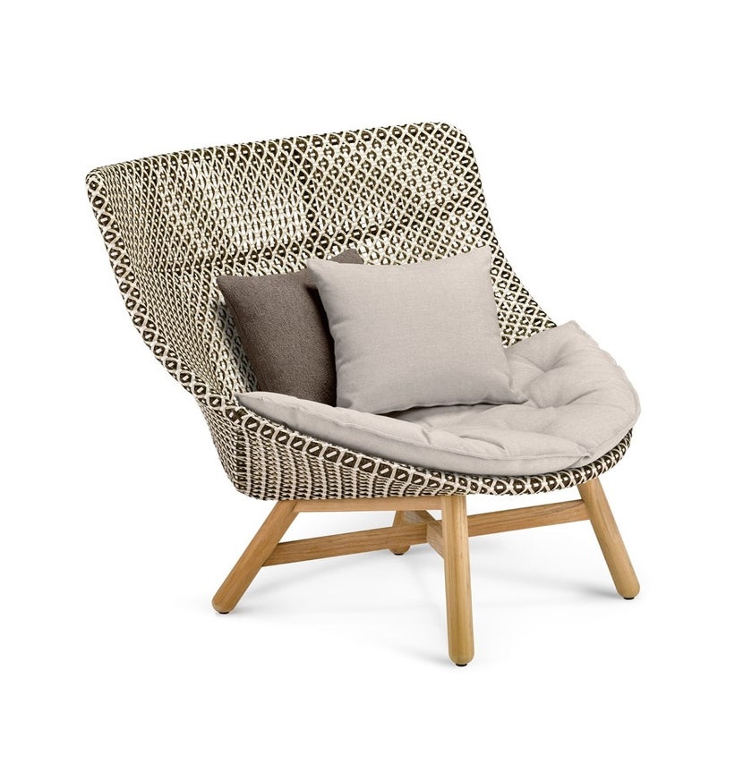 Fauteuils extérieur MBRACE sans coussin de Dedon, Pepper