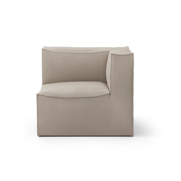 Module accoudoir droit CATENA de Ferm Living, Small, Tissu Cotton linen natural
