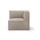 Module accoudoir droit CATENA de Ferm Living, Small, Tissu Cotton linen natural