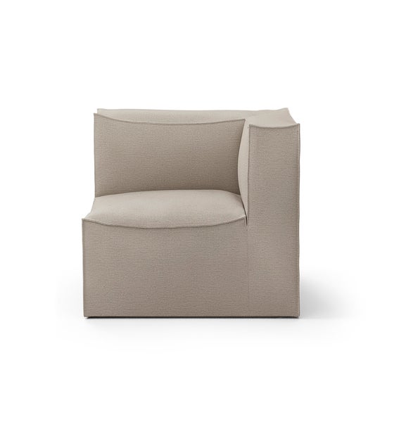 Module accoudoir droit CATENA de Ferm Living, Small, Tissu Cotton linen natural