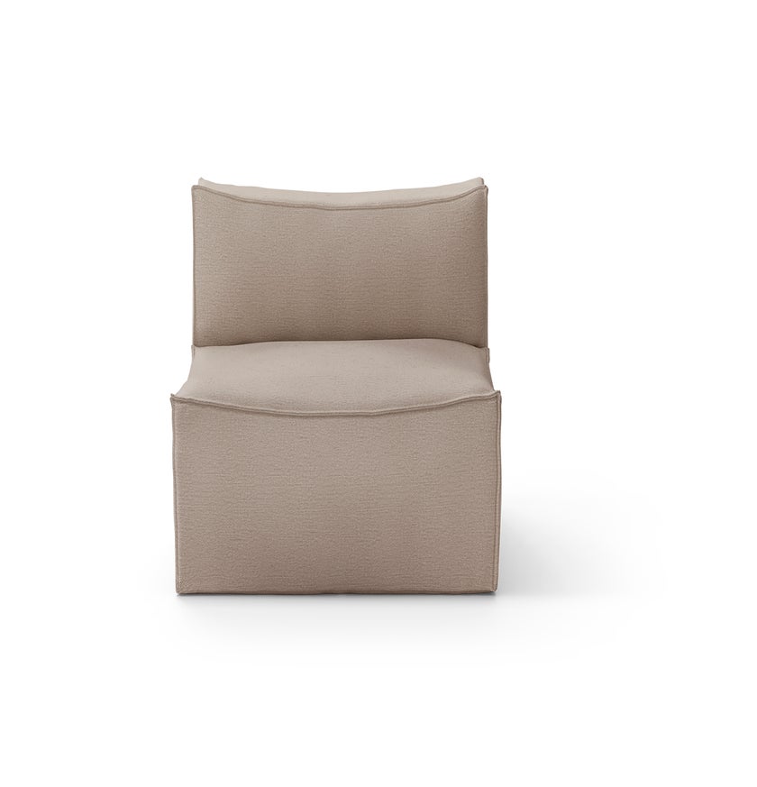 Chauffeuse CATENA de Ferm Living, Small, Tissu Cotton linen natural