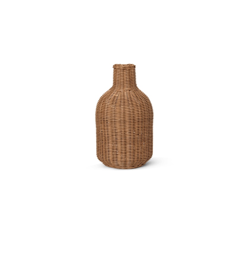 Abat-jour BOTTLE de Ferm Living, Rotin tressé naturel