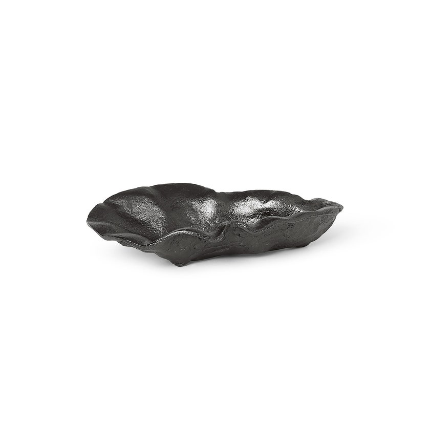 Bol vide-poche, OYSTER de Ferm Living, Laiton patiné noir