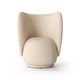 Fauteuil Lounge Chair RICO de Ferm Living, Brossé, Off White 