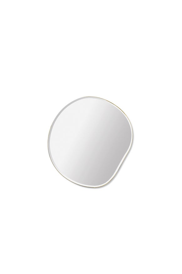Miroir POND de Ferm Living, Taille S, Finition Brass Laiton Miroir POND de Ferm Living, Taille S, Finition Brass Laiton