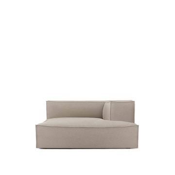 Méridienne droite CATENA de Ferm Living, Large, Tissu Cotton linen natural