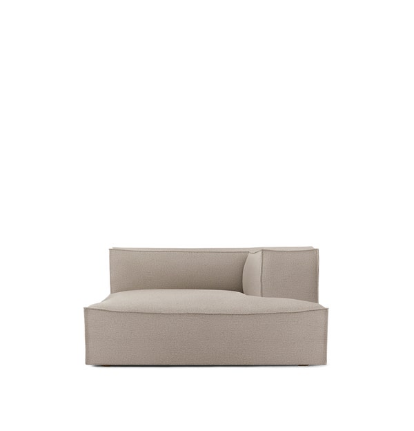 Méridienne droite CATENA de Ferm Living, Large, Tissu Cotton linen natural