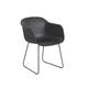 Fauteuil FIBER pieds luge, Noir